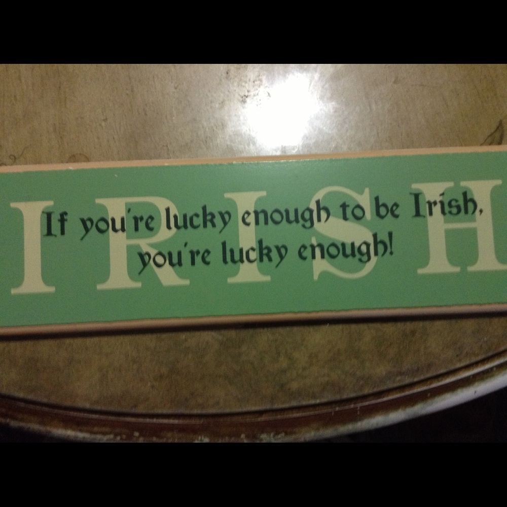 COPY - Wooden Irish Sign